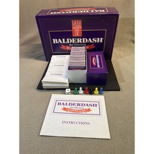 Balerderdash The Hilarious Bluffing Game Board Game Complete w/Box Instructions